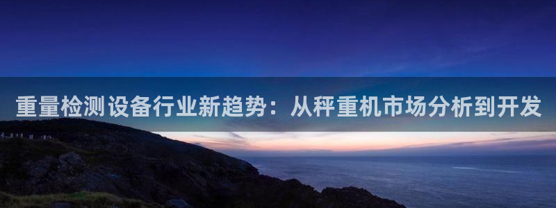 天宏娱乐杨叔：重量检测设备行业新趋势：从秤重机市场分析到开发