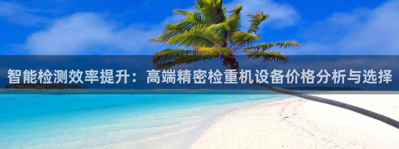 天宏娱乐怎样赚钱的：智能检测效率提升：高端精密检重机设备价格