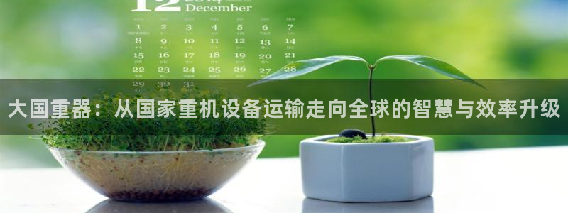 天宏娱乐直播间：大国重器：从国家重机设备运输走向全球的智慧与