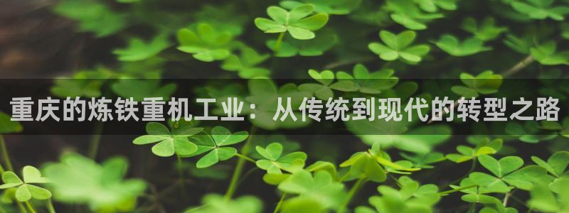 天宏娱乐2：重庆的炼铁重机工业：从传统到现代的转型之路