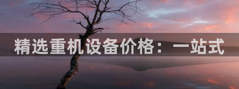 天宏娱乐涛涛：精选重机设备价格：一站式